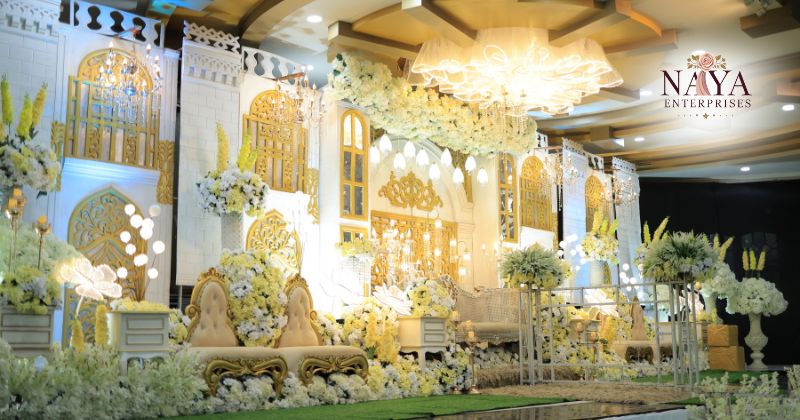 artificial flower stage decoration