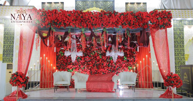 artificial flower stage decoration