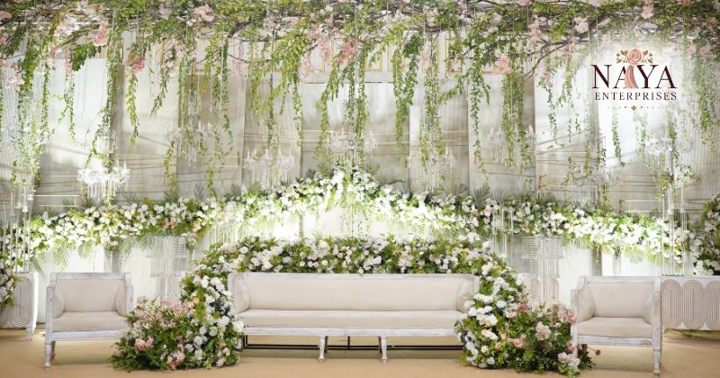 artificial flower stage decoration